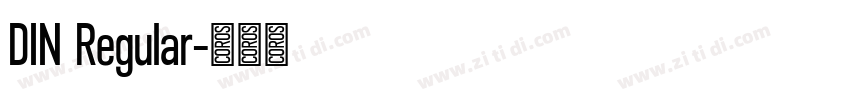 DIN Regular字体转换